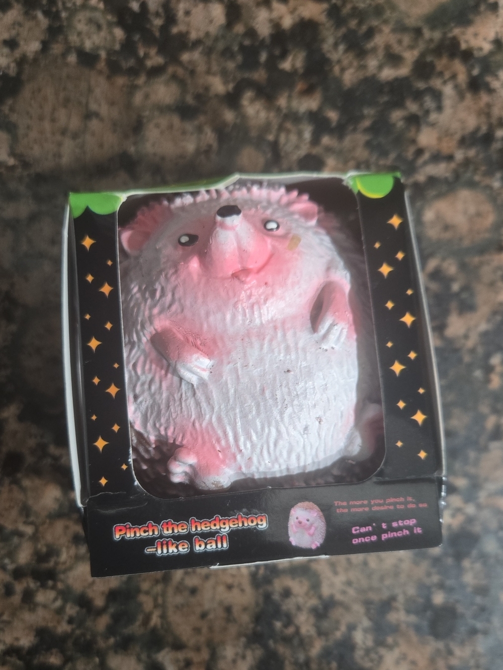 Pink Hedgehog Stress Toy for Small Pets